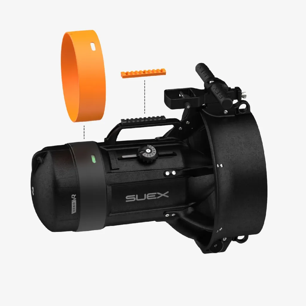 SUEX VR Series Ring with Picatinny Rail orange2.webp