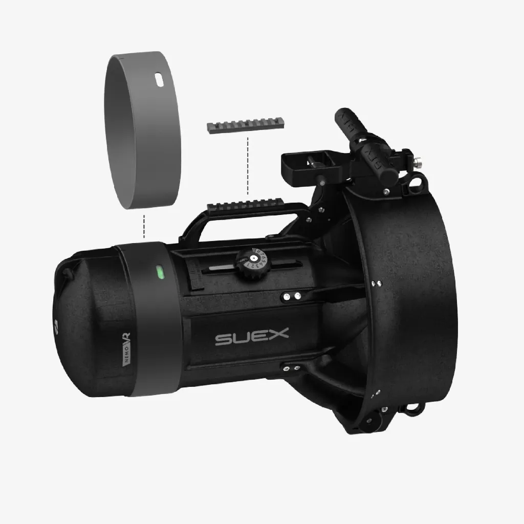 SUEX VR Series Ring with Picatinny Rail grey3.webp