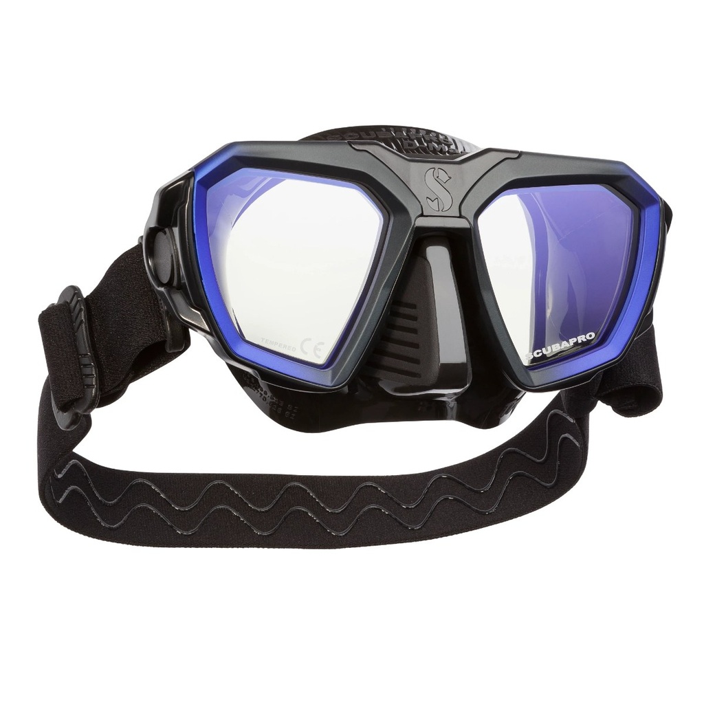 [24.250.090] Scubapro D-mask "wide" BLUE/BLK Skirt – kaukė