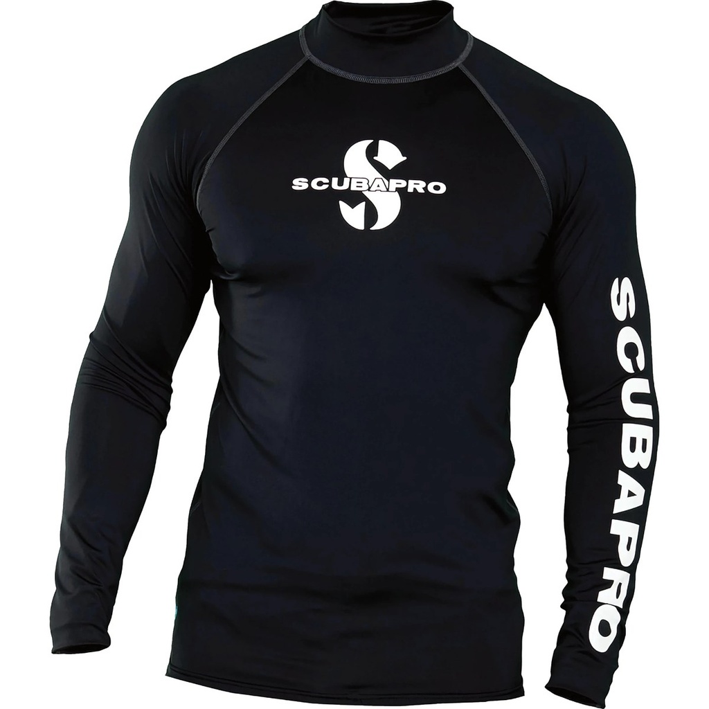 Scubapro Rash Grd Top LS Black – lycra marškinėliai, vyriškas
